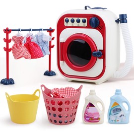 Electric Mini Washing Machine Toy Child Wash Machine Toys Waterproof Mini Drum Washing Machine Toy for Kids