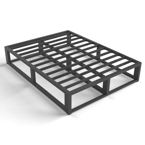 Bilily 10 Inch Queen Bed Frame with Steel Slat Support,
