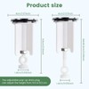 kurkip Universal Sink Plug 40 mm Chrome Drain Plug -
