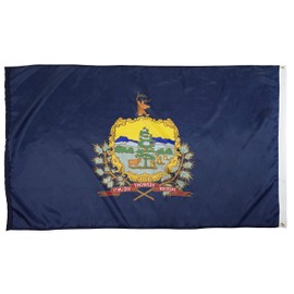 FlagSource Vermont Nylon State Flag, Made in the USA, 3x5'