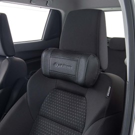 Bonform Phiten 5819-15BK Phiten Premium Aqua Titanium Cushion, Neck Pillow, 11.8 x 5.1 inches (30 x 13 cm), Black, Genuine Leather, Fatigue Countermeasure