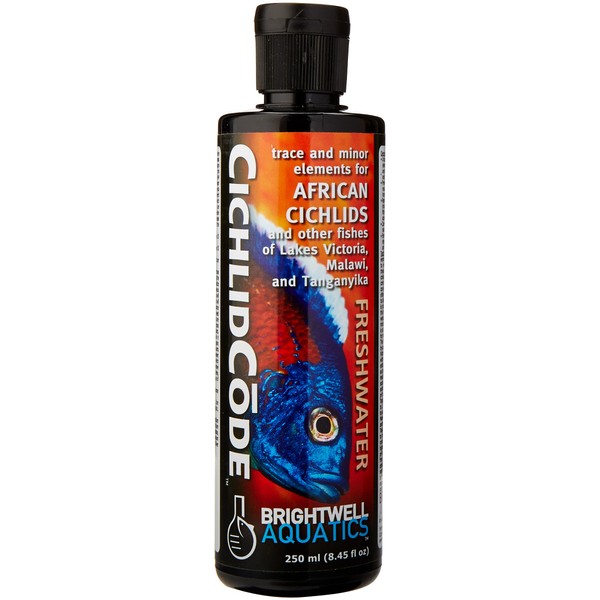 Brightwell Aquatics CichlidCode - Trace and Minor Elements for African Cichlids and Fish of Lakes Victoria, Malawi, and Tanganyika, 125 ml