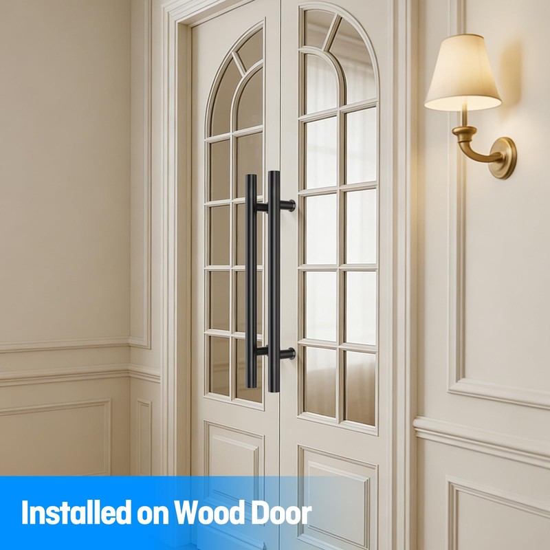 Ranbo Ladder Style 18" Push Pull Door Handle,Back to Back,