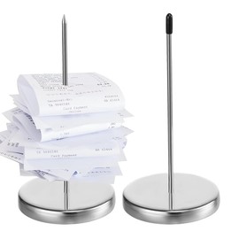 Receipt Holder 2pcs Ticket Holder Ticket Stabber for Restaurant Receipt Holder Spike Bill Fork Check Spindle for Restaurant Bars Hotel Office