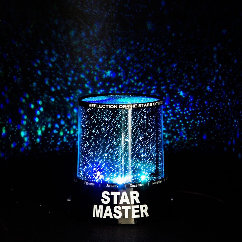GOODS+GADGETS LED Sternenhimmel Star Master Nachtlicht Lampe Mobiler Sternen-Projektor Himmel