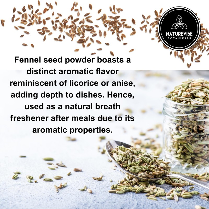 Naturevibe Botanicals Fennel Seed Ground Powder 5lb | Foeniculum Vulgare