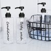 Shampoo Dispenser - Refillable Shampoo and Conditioner Bottles (Clear, Set