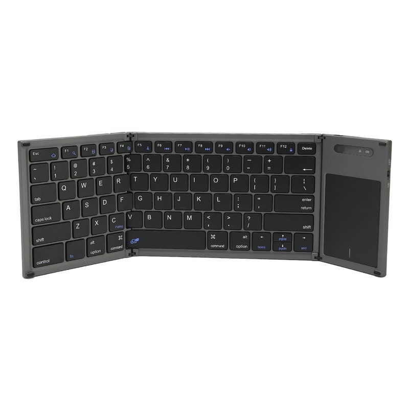 Portable Bluetooth Keyboard Foldable Multi Device Travel Keyboard with Touchpad