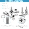 720Pcs Nuts and Bolts Assortment Kit, Machine Screws,SATANTECH #6-32#8-32#10-24#1/4-20 Stainless