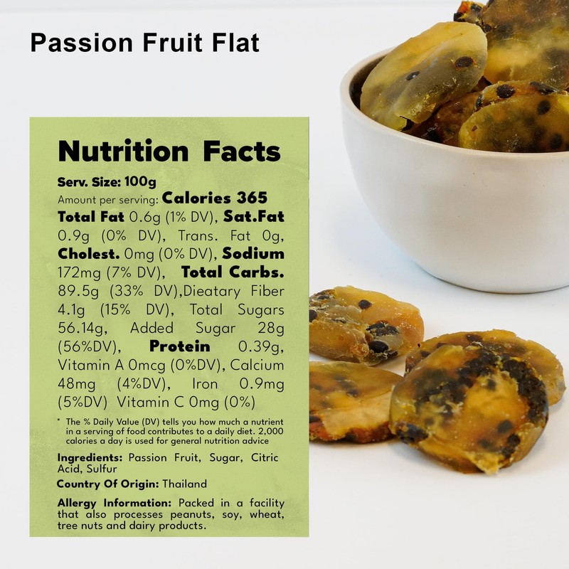 NUTS U.S. – Dried Passion Fruit Rounds | No Added