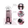 SCIKHEFT 5 in 1 Professional Makeup Train Case Aluminum Cosmetic