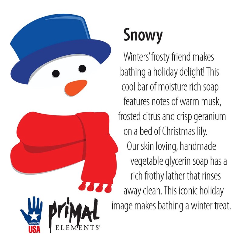 Primal Elements Soap Loaf, 5.5 Pound, Holiday Snowy