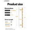 JIASENBAO Brushed Gold Cabinet Pulls 6.3" Hole Center 10 Pack