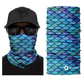 Skull Face Mask Bandanas, Neck Gaiter, Headwear, Magic Scarf, Headband for dust Sun Wind (Purple)