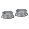 PATIKIL 6 Inch Duct Connector Flange, 2 Pack Metal Fitting