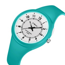 Kids Watches for Boys Girls 50M Waterproof Kids Analog Watches Learning Time Children Watch Easy to Read for Ages 3-12 Kids, Great Gifts for Kids (Blue)