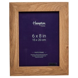Hampton Frames NEW ENGLAND 6x8 (15x20cm) Natural Oak Picture Photo Frame Glass 464868WO