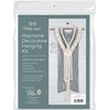 Solid Oak Macrame KIT LAYRD, Two-Tone Layered Wall Hanging