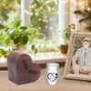 Small Urns for Ashes Heart Shaped Wooden Keepsake Box with