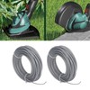2PCS 24m 2.0mm Grass Trimmer Line, Lawn Mower Wire Rope