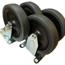 Buy Casters - Set of 4 - Replacement Casters Compatible with Rubbermaid Commercial 4400 & 4500 Series Carts - 5" Non-Marking Wheels