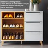 AMANDELIZABE 9 Pcs Black Furniture Knobs Hidden Handles for Cupboard