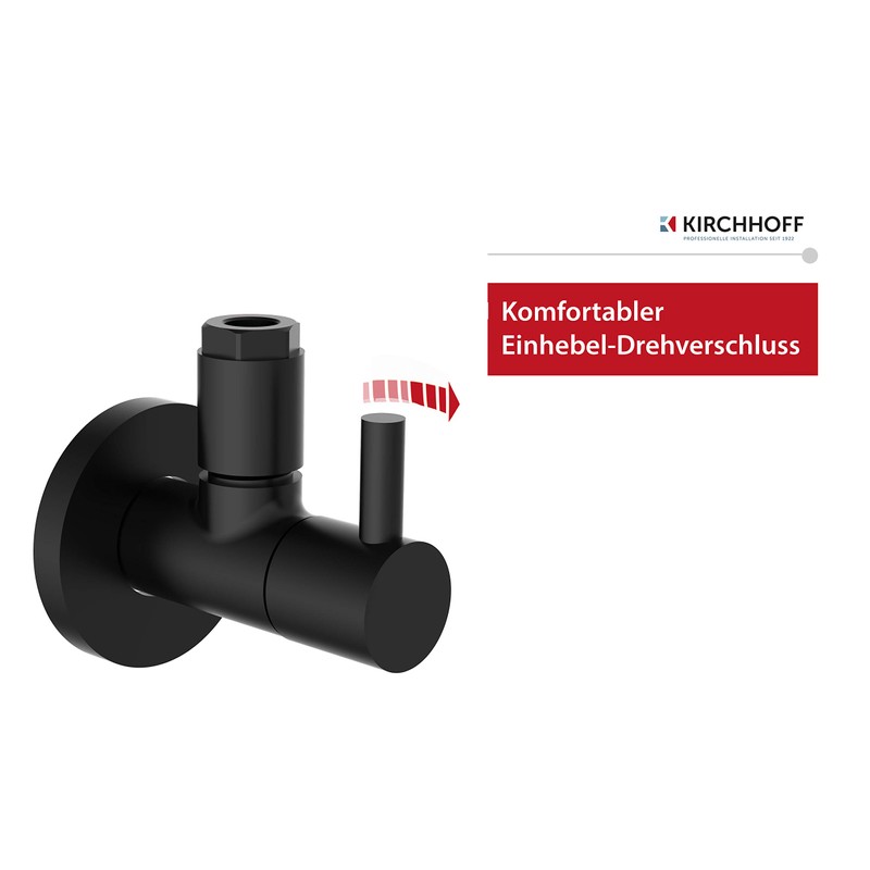 KIRCHHOFF Design Universal Angle Valve with Quick Release Angle Control