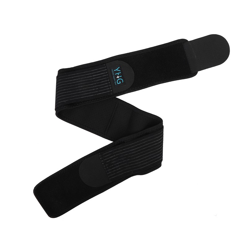 Breathable Adjustable Sacroiliac Lumbar Support Belt Black M