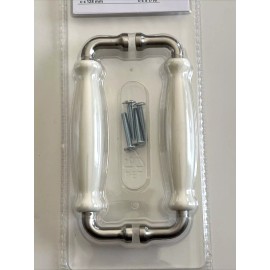 IKEA HISHULT Handle Porcelain White 2 Pack 5 1/2" 902.652.46 New