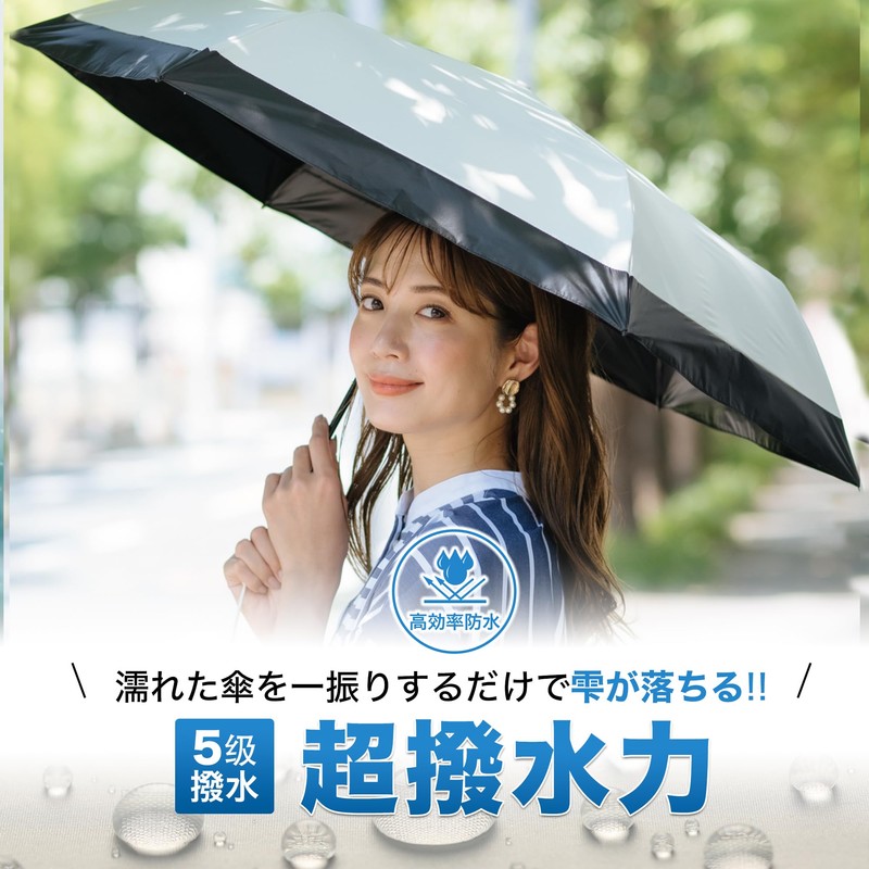Parasol, UV Protection, 100% Light Blocking, Heat Blocking, Folding Parasol,
