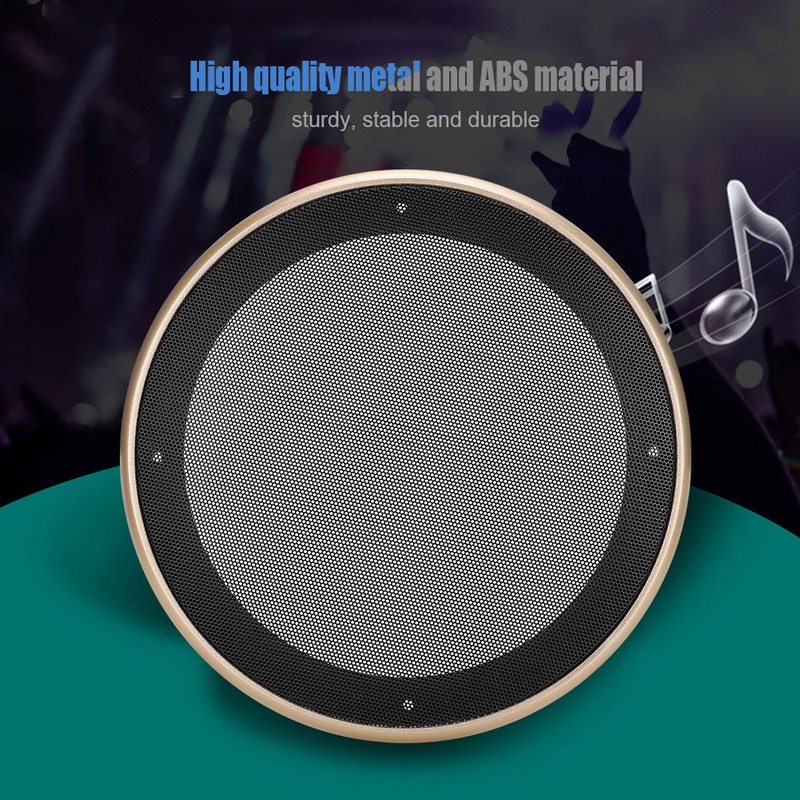 2 pcs 8 inch Audio Speaker Cover Decorative Circle Protective