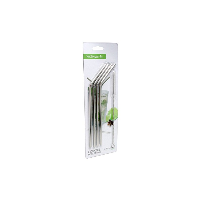 Vin Bouquet FIK 147 cannucce Acciaio Inox riutilizzabili Set 4