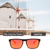 Yuannee Mens Sunglasses,3 PCS Driving Sun Glasses UV Protection Square