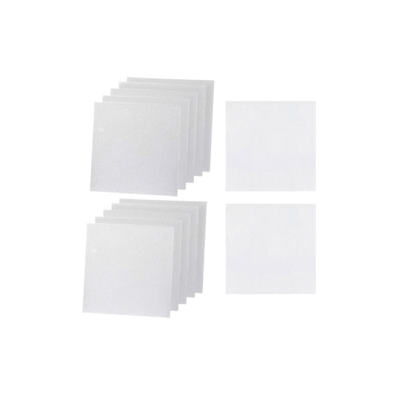 12Pcs 10x10cm/4x4 inch White Blank Cotton Mini Canvas Panels Square