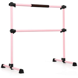 GOFLAME Ballet Barre Portable Double, 4FT Freestanding Ballet Barre Adjustable, Heavy Duty Dancing Stretching Ballet Bar for Home, Dance Barre, Fitness Ballet Bar