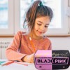 IOSCDH Blackpink Pencil Case Portable with Zip, Large Capacity Pencil