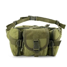 Gespann Tactical Waist Pack Fanny Pack Military Waist Bag Versatile EDC Hip Pack for Outdoor Sports and Everyday Carry, Army Green