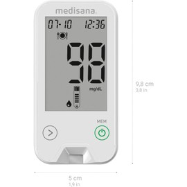 Medisana MediTouch 2 Blood Glucose Monitor (mg/dL)