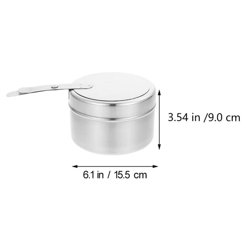 4Pcs Fuel Cans Stainless Steel Fuel Holders, Buffet Warmer Chaffing