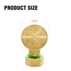 MDEOOSKY 1 Pcs Brass Misting Spray Nozzle 8-Holes Adjustable Water