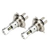 2 Pcs 100W H4 LED Motorcycle Headlight Bulb 360 Degree