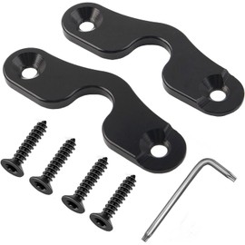 Sun Visor Repair Kit Aluminum Alloy Heavy Duty Visor Mounting Clips for Gladiator 2020-2022 / for Jeep Wrangler JK 2018/ for Wrangler 2018-2022 (2 Pack)