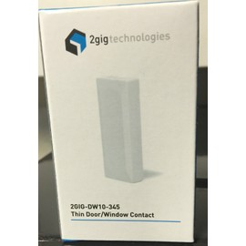 2gig Brand New 2GIG 2GIG-DW10-345 Wireless Thin Door or Window Sensor, Battery Magnet