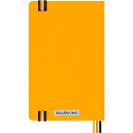 Moleskine x K-Way Notebook, Custom Edition Ruled Layout and Hard Cover Journal, Size Large 13x21 cm, Colour Orange