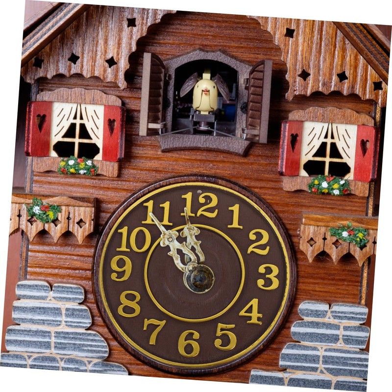 Mobestech Elegant Cuckoo Clock Sturdy Clock with Unique Design Easy