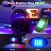 8 Pods RGB LED Rock Lights for Jeeps Trucks Golf