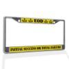 Fastasticdeals Metal Insert License Plate Frame EOD Initial Success Or