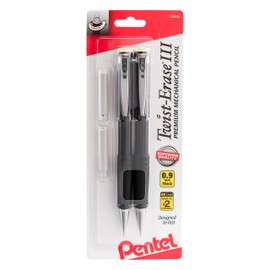 Pentel® Twist-Erase® III Mechanical Pencils, 0.9 mm, Assorted Barrel Colors, Pack Of 2 Pencils
