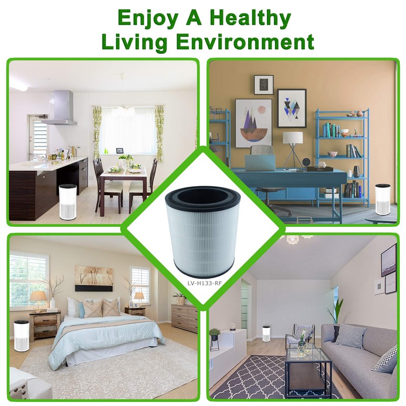 Flintar LV-H133 Replacement Filter, Compatible with LEVOIT LV-H133 Tower Air