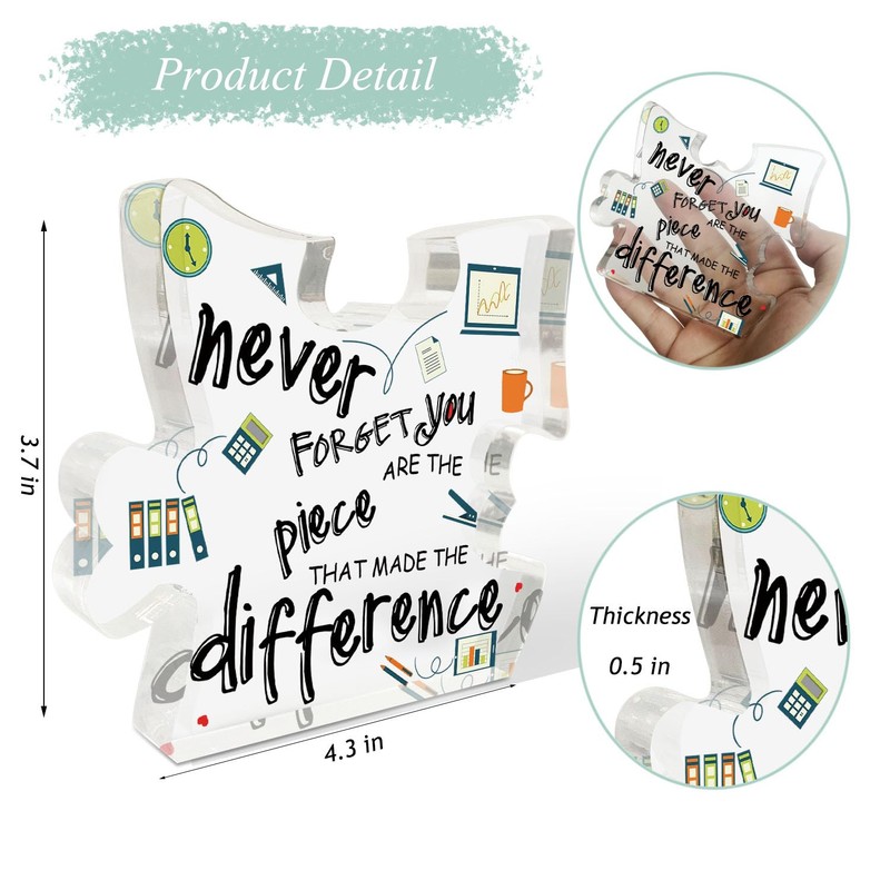 Teacher Appreciation Gifts for Women, Teacher Office Desk Decoration Signs,